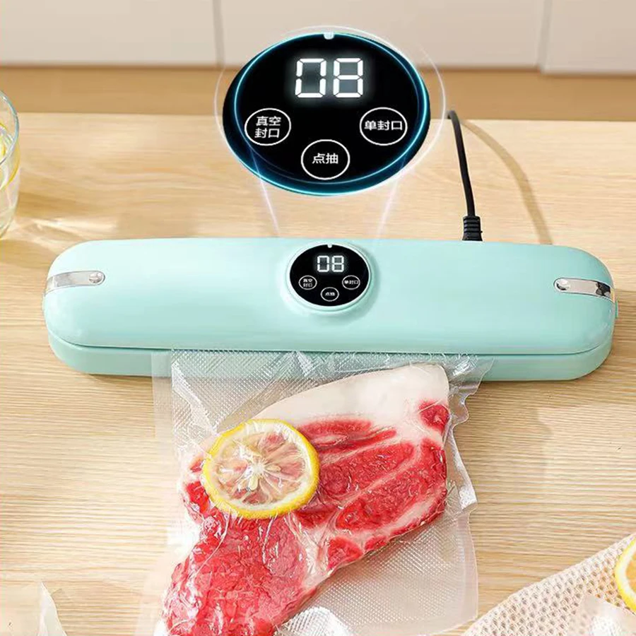 Automatic Food Vacuum Sealer Machine Portable Household Packing Electric Vacuum Food Sealer Gift