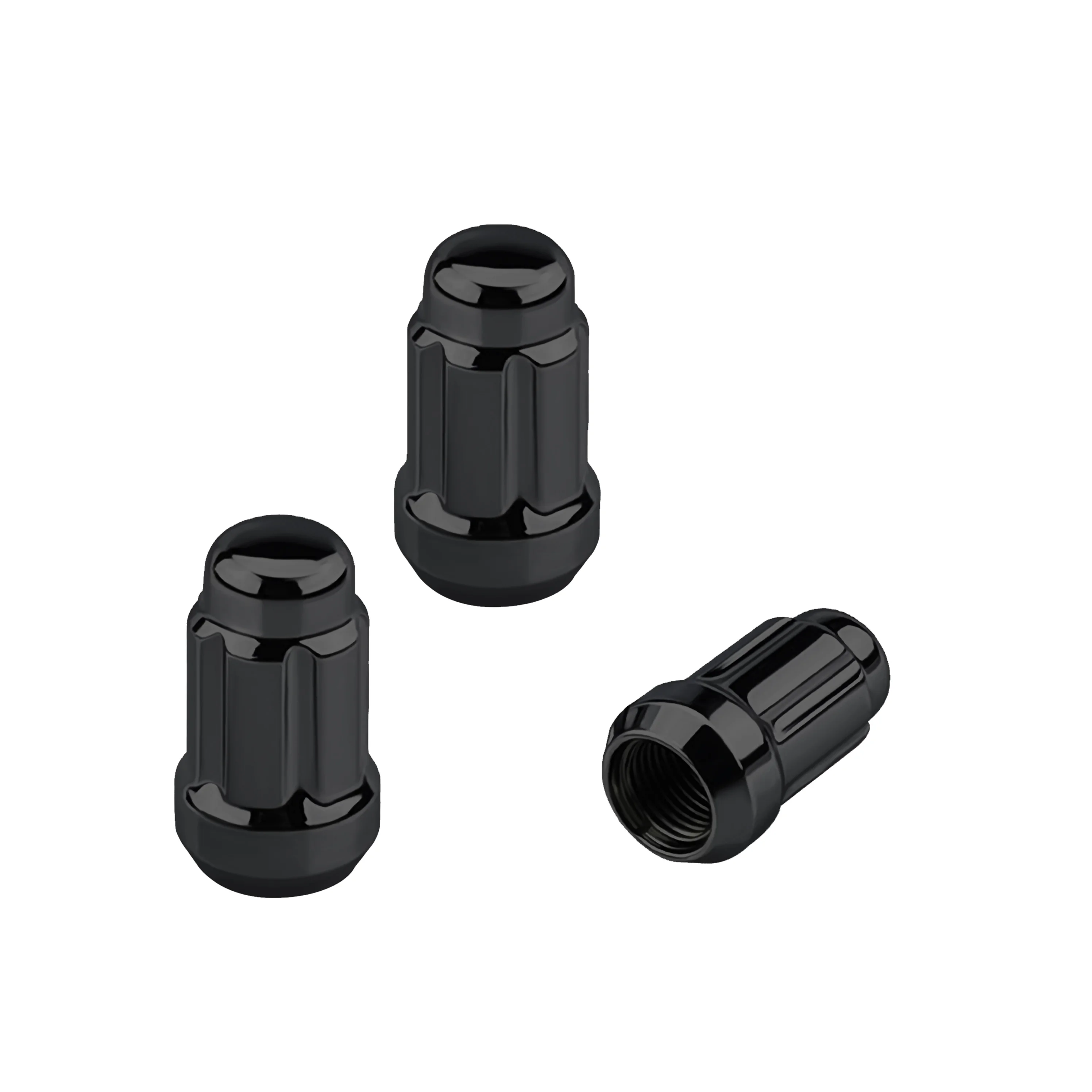 
YJY PTH6X BLACK 35.2MM Closed pattern wheel nut Passenger Car Tires WHEEL LUG NUTS M12*1.5 