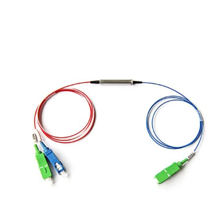 3 port High Isolation fiber optic splitter 1310/1490/1550nm 1 Channel FWDM Module