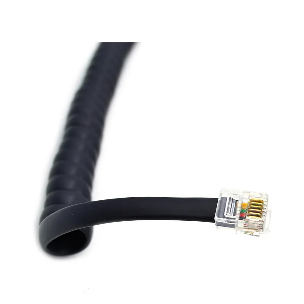 Телефонная трубка 6 ядро с гибким шнуром RJ12 со спиральным кабелем