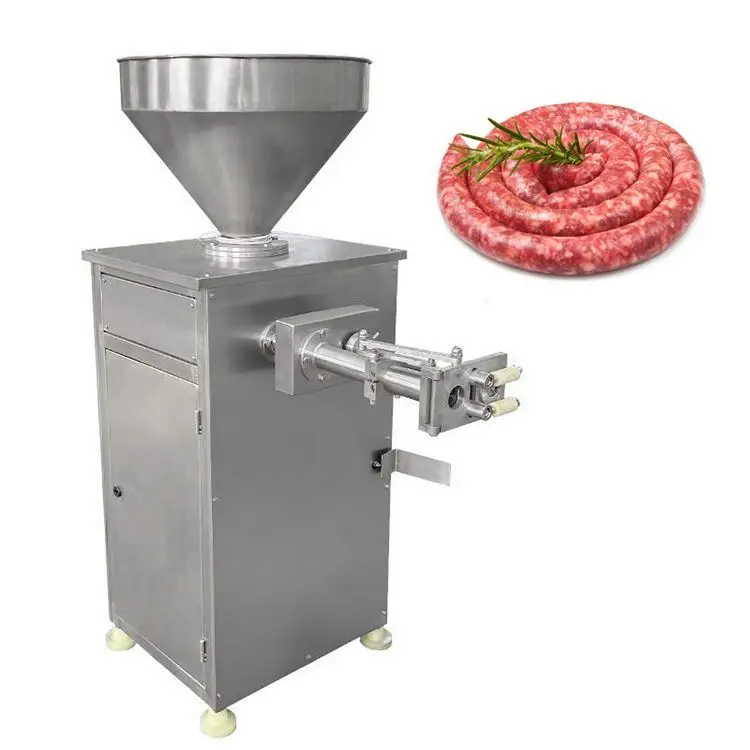Commercial Ration Electric Pump Meat Grinder Maker Stuffer Long Sausage Filler Filling Machine