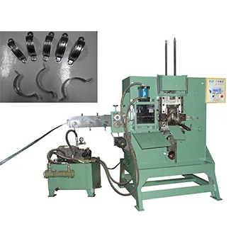 Automatic hydraulic swivel pipe clamp punching making machine