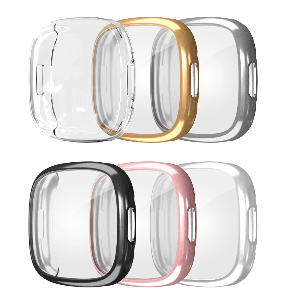 versa4 watch case  TPU Full Screen Protector Cover Case Soft Waterproof Smart Watch Accessories For Fitbit Versa 4