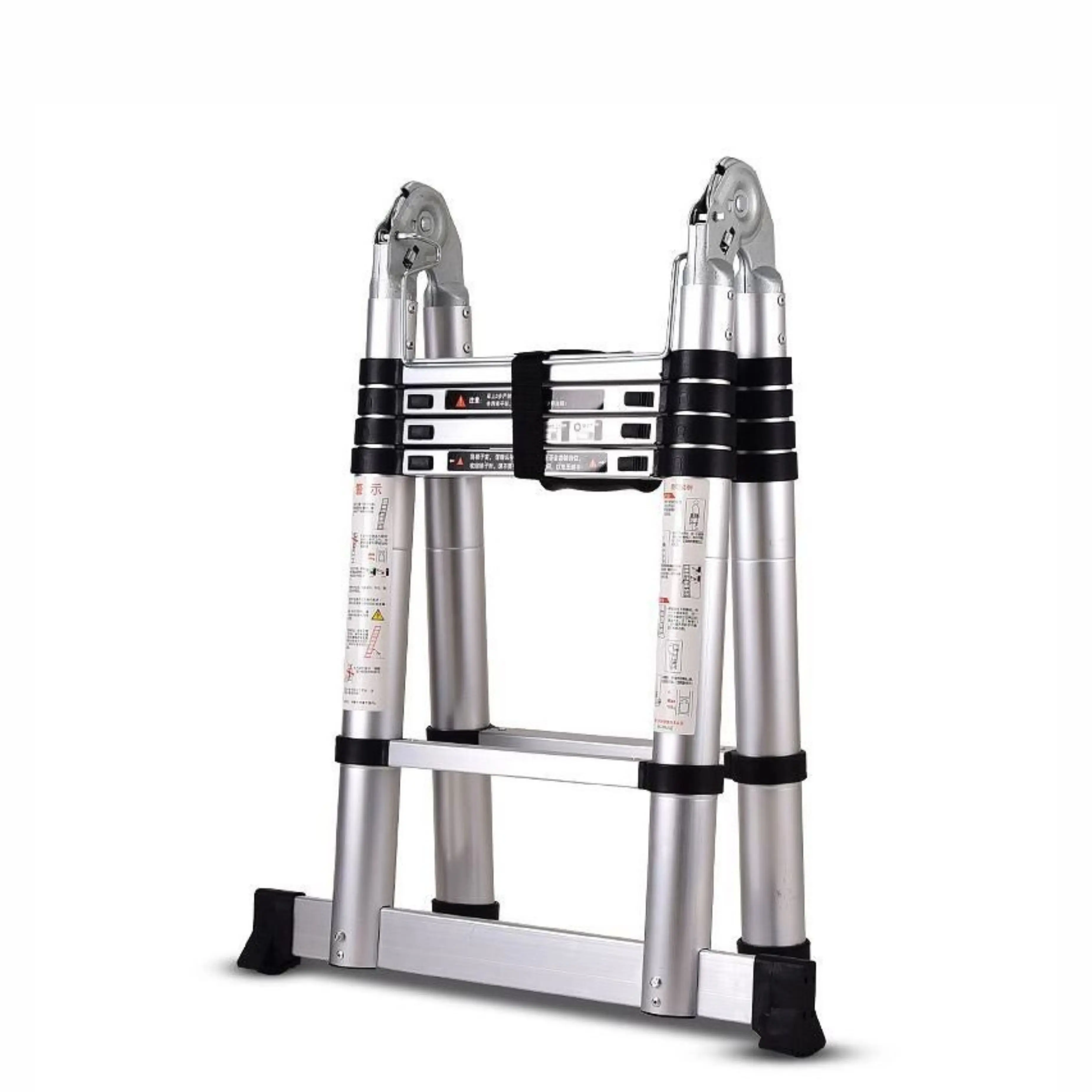 Telescopic Aluminum Alloy Step Ladder  Folding Multi Purpose  Extendable Extension Retractable Folding Stairs Ladder