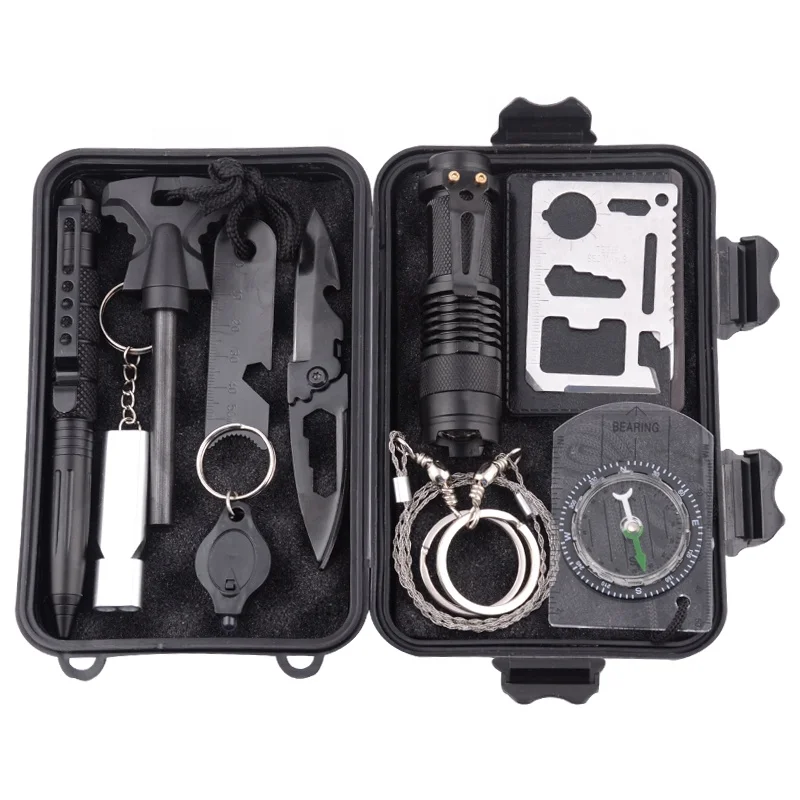 Outdoor Emergency Survival Kit Survival Gear Survival Tool Gifts for Men Dad Boyfriend Him Husband Camping Hiking Hunting