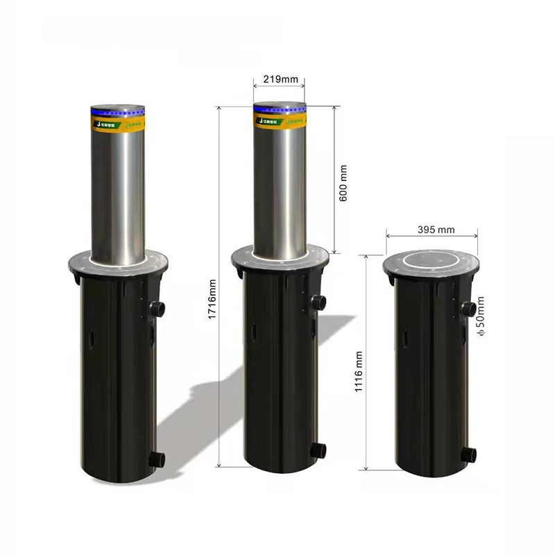Auto lifting Hydraulic Rising Lift Bollard Parking Bollard Retractable Rising Bollards