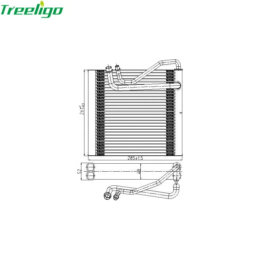 Auto AC Fin Evaporator/car ac evaporator coil for N IS SAN NA VARA