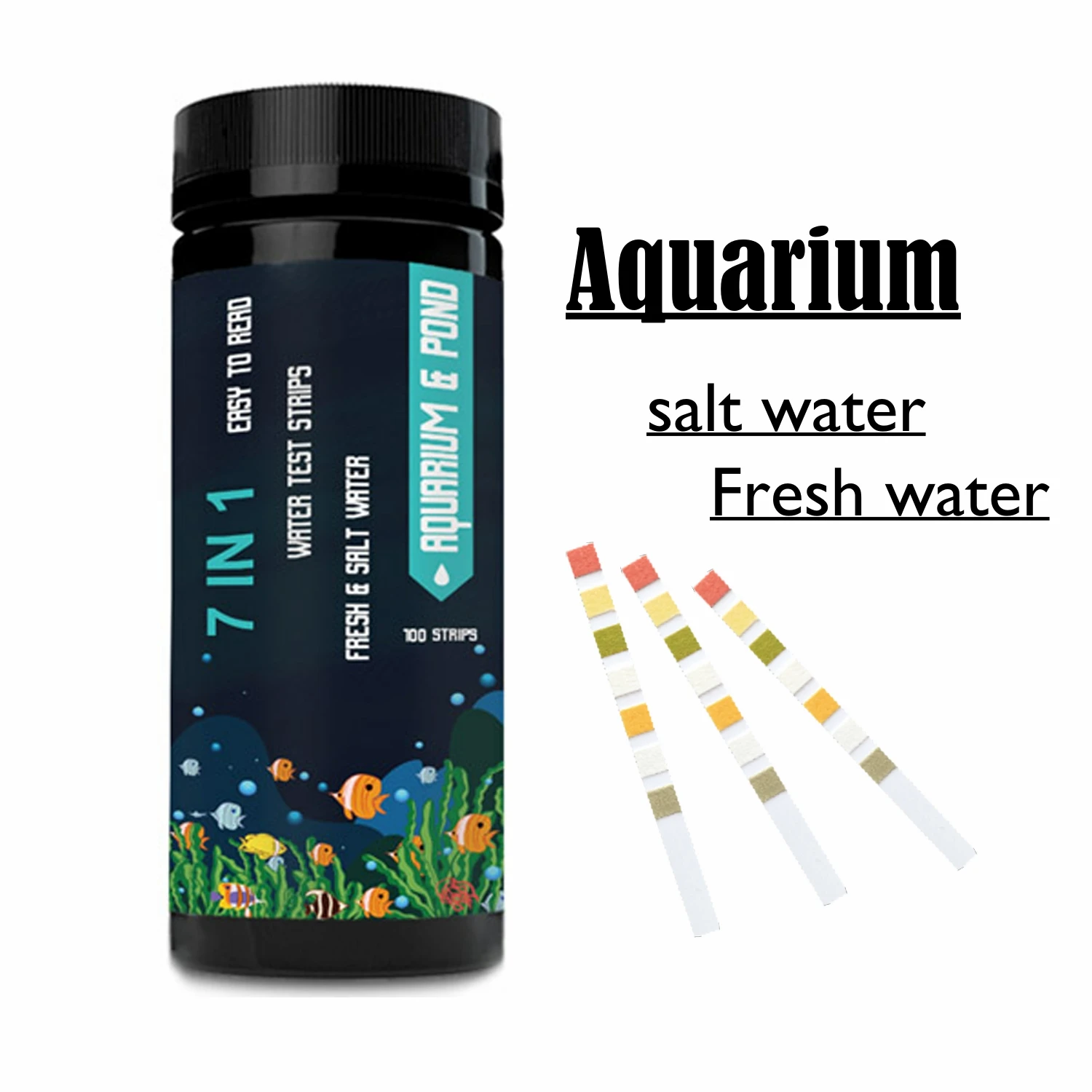 Best Sale Aquarium Water Test Strips 7 in 1 Pool Test Aquarium Accessories Water Test Strips