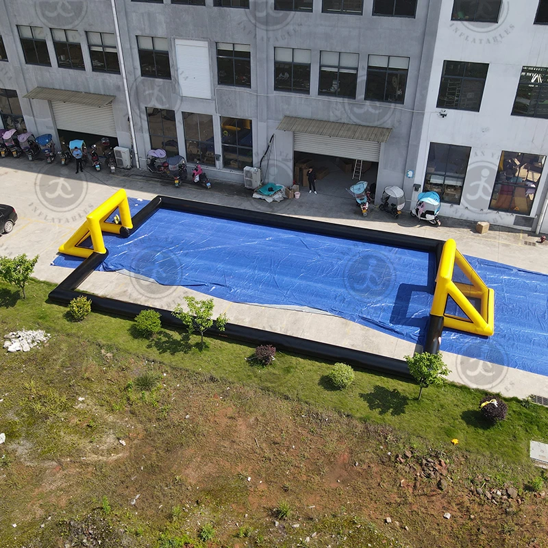 Ejia Manufacturer Hot Sale Inflatable Sports Pitch Portable Inflatable volleyball Field/Inflatable Panna Soccer