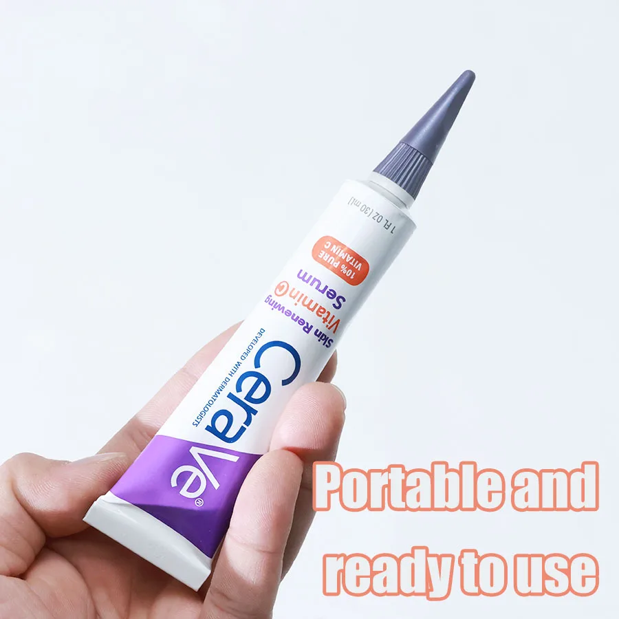 CeraVeS 10% VC Skin Renewing Hyaluronic Acid B5 Acne Removal Whitening Moisturizing Vitamin C Serum Wholesale