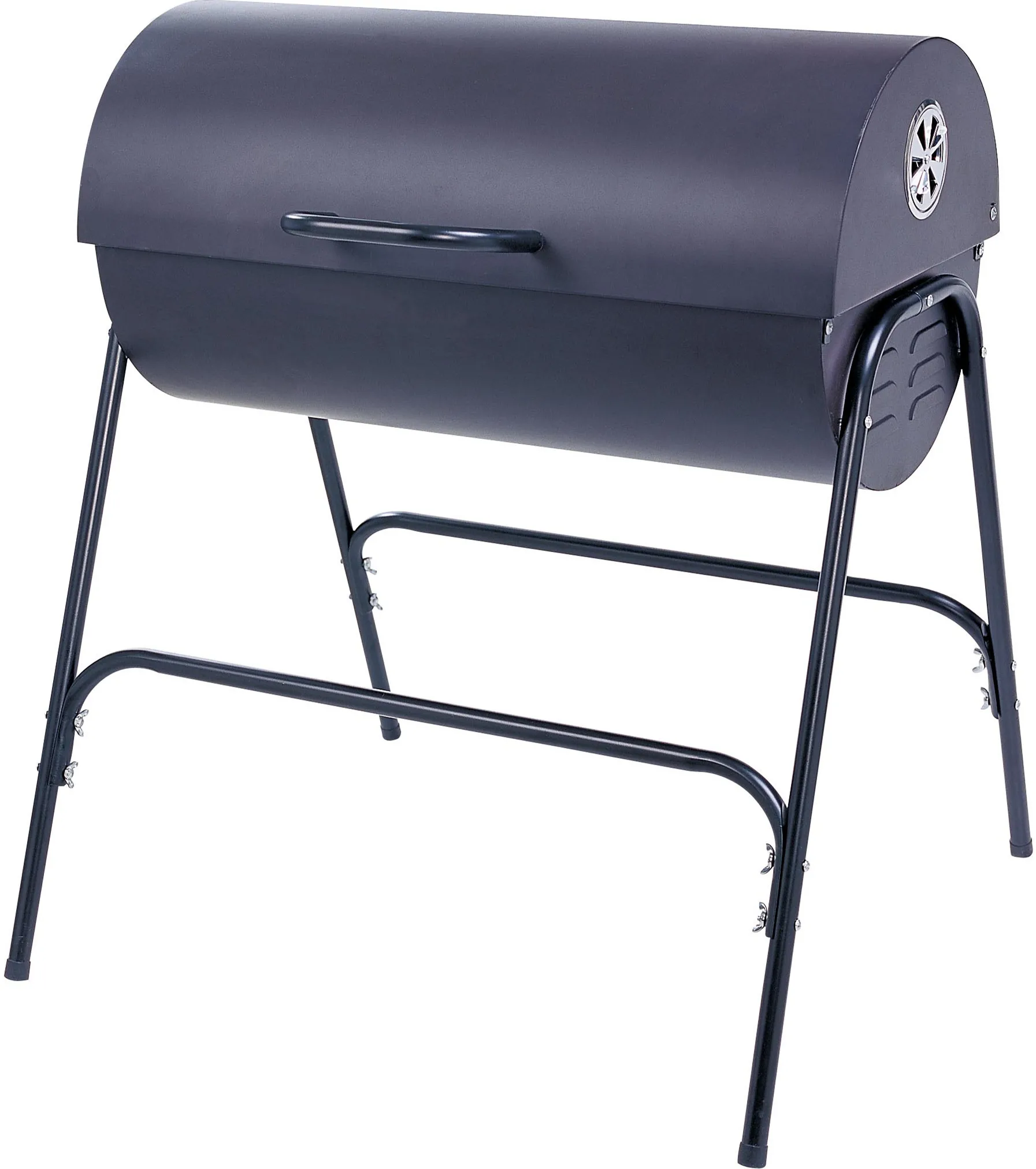 wholesalelarge big charcoal bbq grill outdoor cylinder barrel oil drum coal heavy duty luxury smoker burger trolley cart trailer