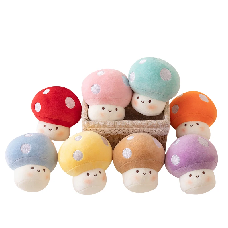 New Arrival Custom Cute Mushroom Plush Keychain Bag Pendant Soft Stuffed Plush Mushrooms
