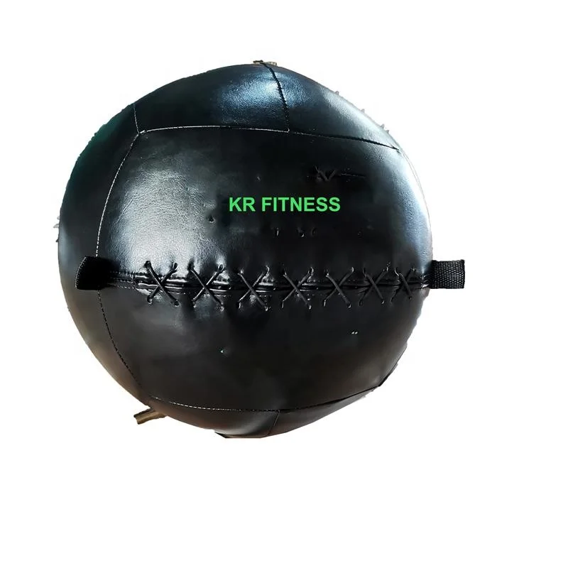 wholesale durable pu leather sand filled 10kg soft medicine Fit Training ball wall Exercise Ball