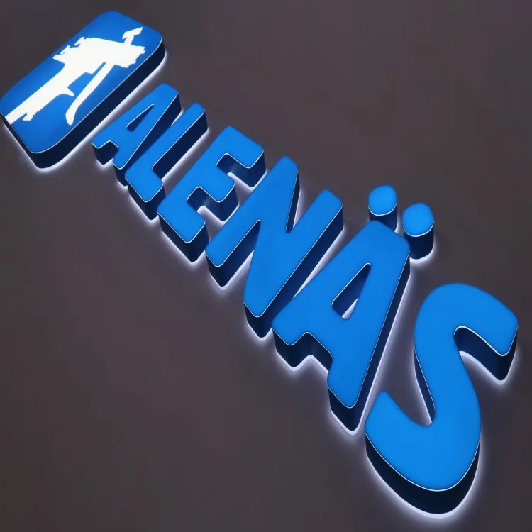 Custom Logo Sign Outdoor 3d Letter led 12v Front And Back Lit Channel Letters Convenience Store Sign enseigne lumineuse logo