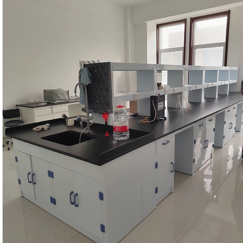 Steel workbench designs chemistry with sink Lab table