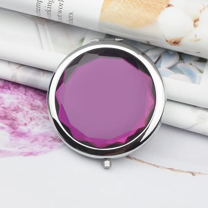 Hot Sale Cosmetics Mirror Round Folding Luxury Makeup Pocket Mirror of Bag Mini Magnification Double Sides Personalized 80g