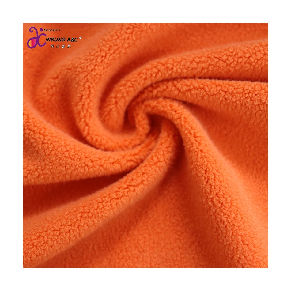 Manufacturer Austrian Fleece Polyester Fabric Spandex Super Soft Velboa Breathable Plush Fabrics