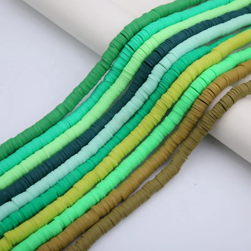 Wholesale 5mm 6mm Boho Polymer Clay Spacer Beads For DIY Jewelry Making Necklace Bracelet Nail Art Accessories