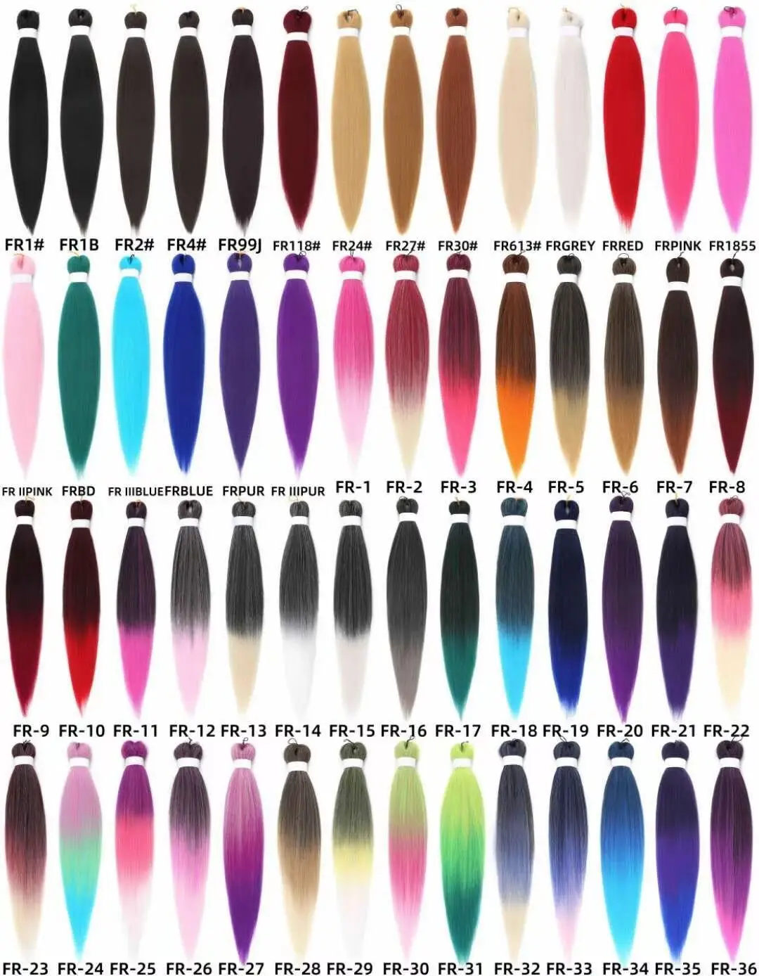 3x In One Pack Braids Easy Pre Stretch Ombre Prestretched Synthetic Braiding Hair