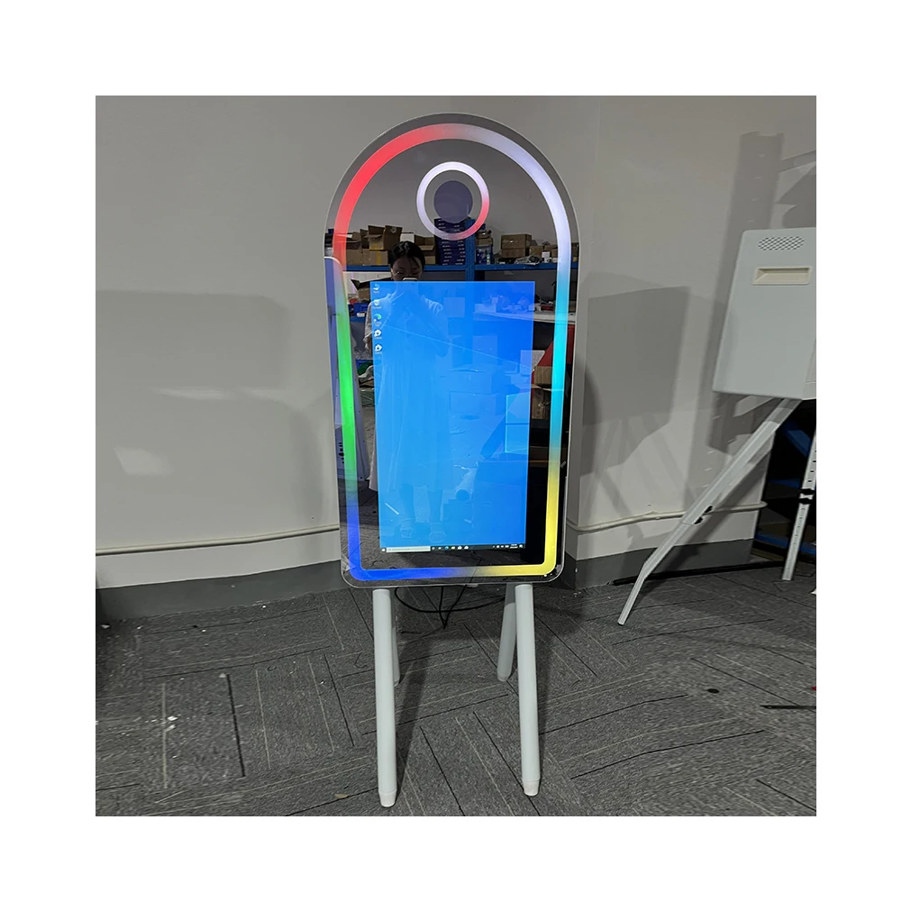 High Quality Full Color Screen Photo Booth Kiosk Portable Digital Mirror Photobooth