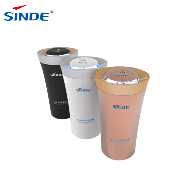 2022 Mini Portable Car Air Purifier With HEPA Filter And Activated Carbon To Remove Dust