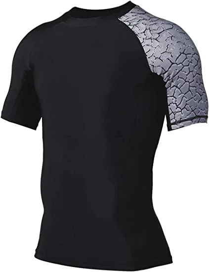 Оптовая продажа пользовательские печатные для мужчин с защитой от УФ-лучей, купальный костюм с защитой от ультрафиолета 50 +, защита от ультрафиолета, рубашка с короткими рукавами сжатия скины для плавания серфинга футболки Сыпь гвардии