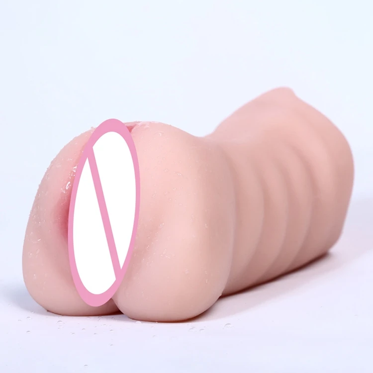 Artificial Pocket Pussy Safety Material TPE Plastic  Vaginal and Oral Sex Toy for Men Pocket Pussy Masturbator Toy