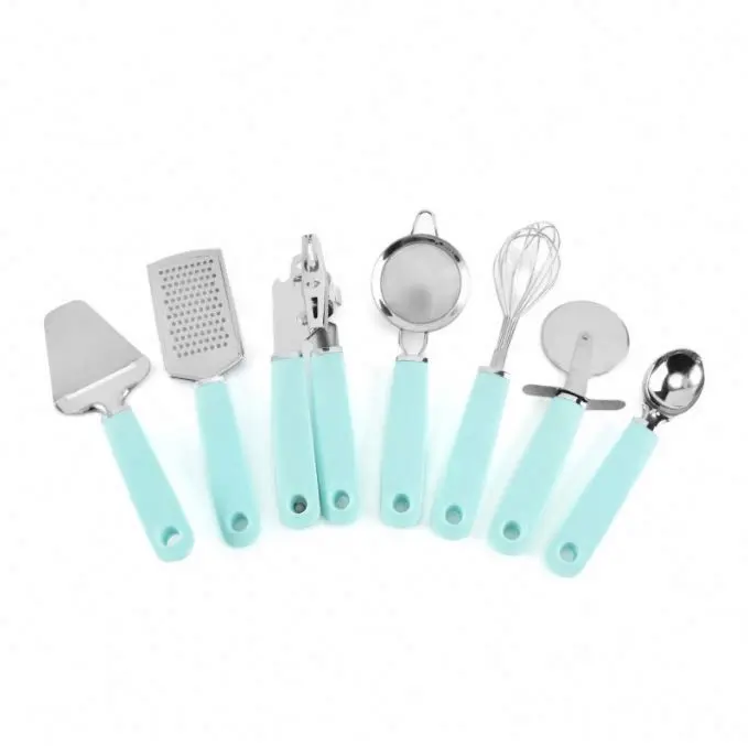 Kitchen Cooking Utensil Set - 9 Pcs Stainless Steel Kitchen Gadget Useful Kitchen Ware Kit Cookware