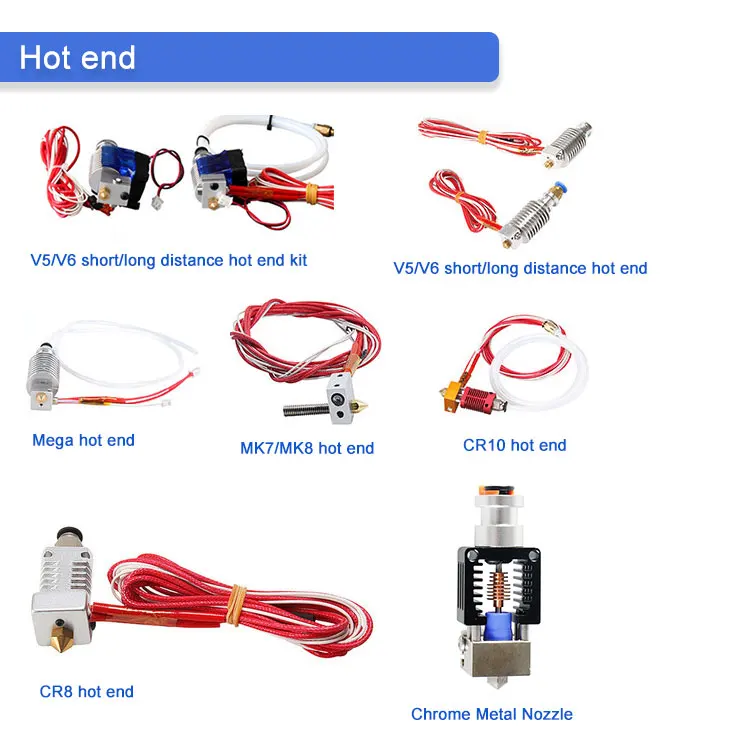 Прямой привод Extrusor Set v6 j-head 12v 24v все металлические наборы E3D V6 Hotend