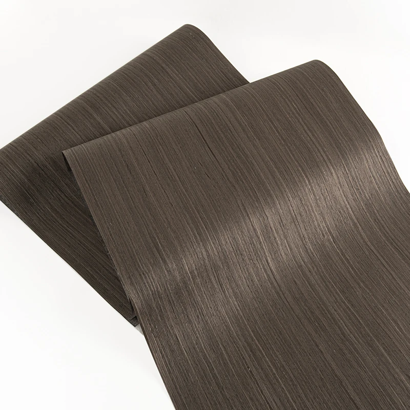 Langsheng New Arrival Oem Black Rubber Wood Panels Wall Decor Interior Veneer Sheet