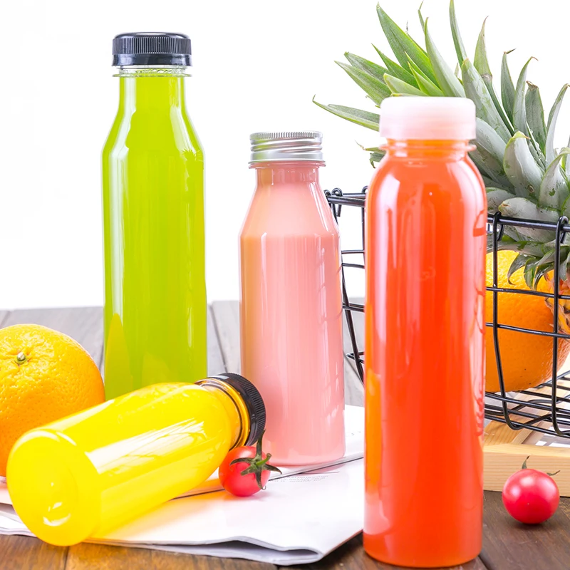 OEM Plastic Cans With Logo Clear Plastic Can Soda Drinking Bottle With Lid PET Cans