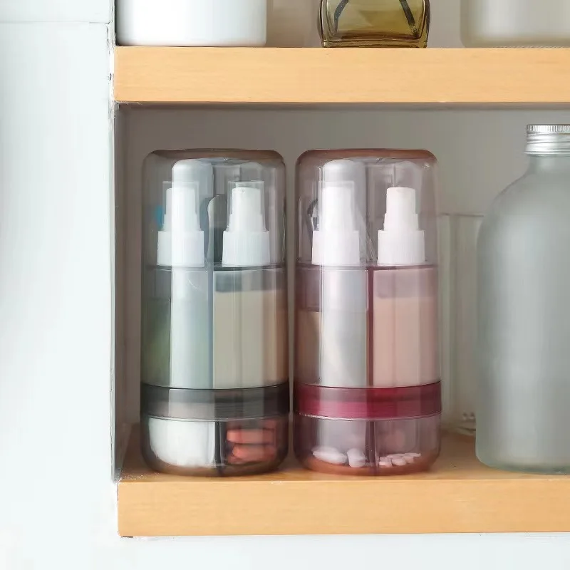 eco friendly urine cosmetic Travel toothbrush storage container box shampoo and conditioner travel container for travel man