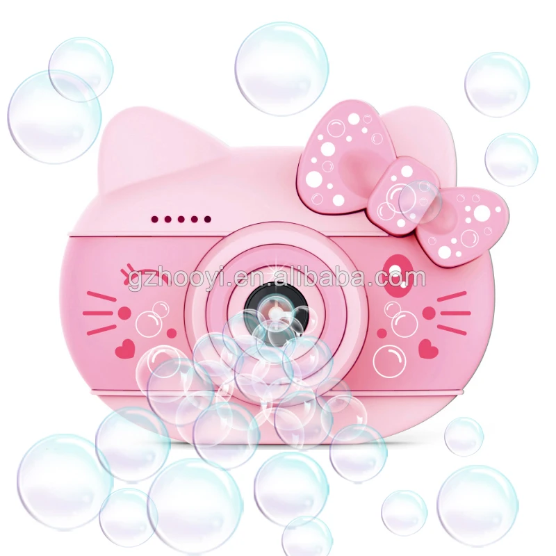 Automatic Bubble Camera Lighted Up Bubble Maker Camera  with Music Bulk For Toddlers Girls Outdoor Toy