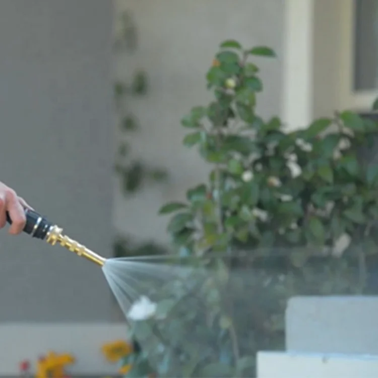 Dewande garden hose nozzle brass spray gun garden watering hose nozzle gun