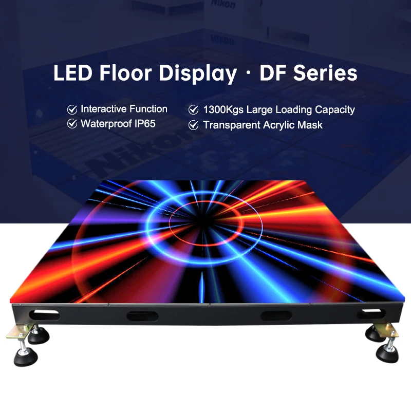 High Resolution P3.91 P4.81mm Concert Stage Digital Video Tiles LED Screen Interactive LED Dance Floor Display Screen System