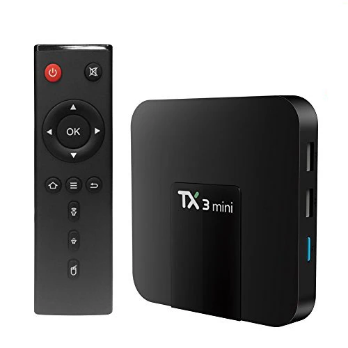  Четырехъядерный TX3 Mini 16GB Android 8 1 Wifi Smart TV Box Подходит для голосового пульта и