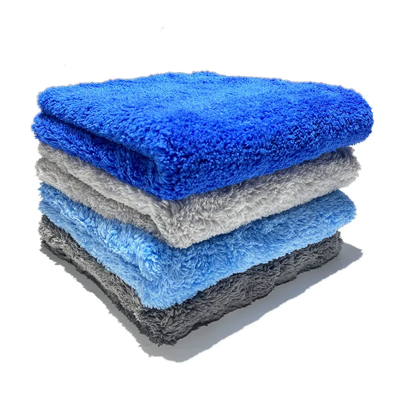 
Coral Fleece Normal density Car Cleaning Cloth Towel 500GSM Edgeless Plush Microfiber Car Wash Polishing Drying Towel 