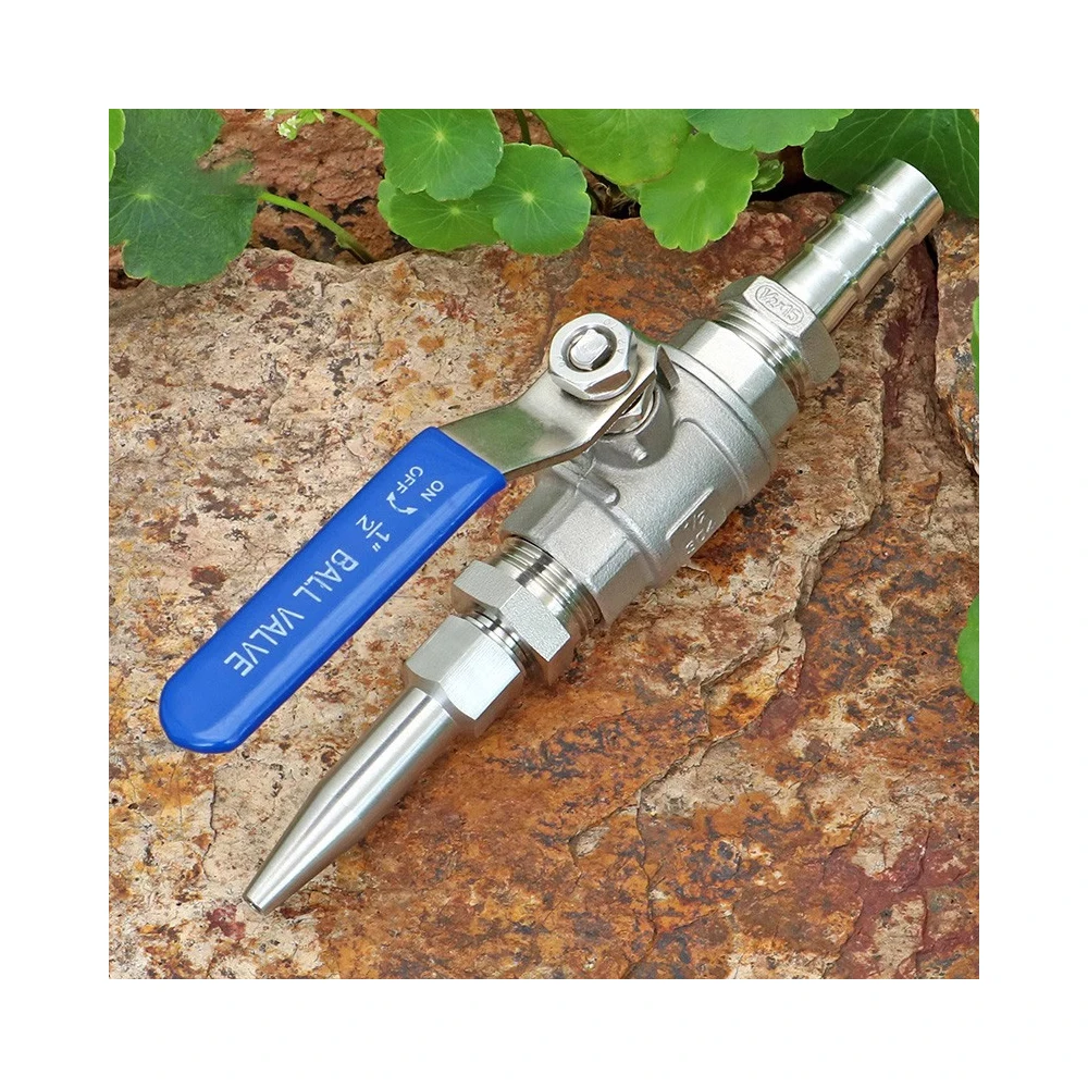 1/2 inch Stainless Steel Ball Valve Weldless Bulkhead  for gallon beer pot brew kettle spigot mash tun