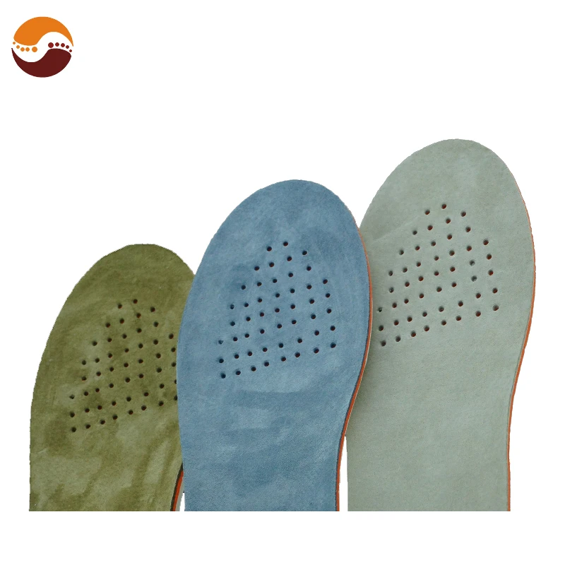 Factory Price Velvet Pigskin Durable Breathable Insoles Sports & Comfort Orthotic Insoles Height Increase Insoles
