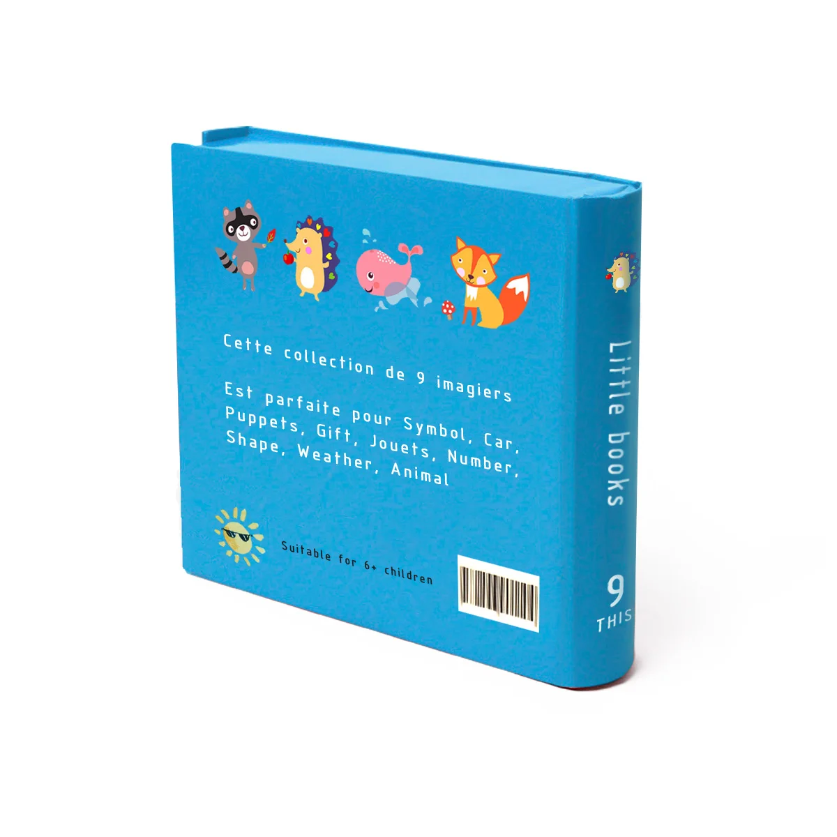 Custom High Quality Printed Children Board Books Colorful Film Lamination Perfect Binding Kids card Books For Cognitive Learning