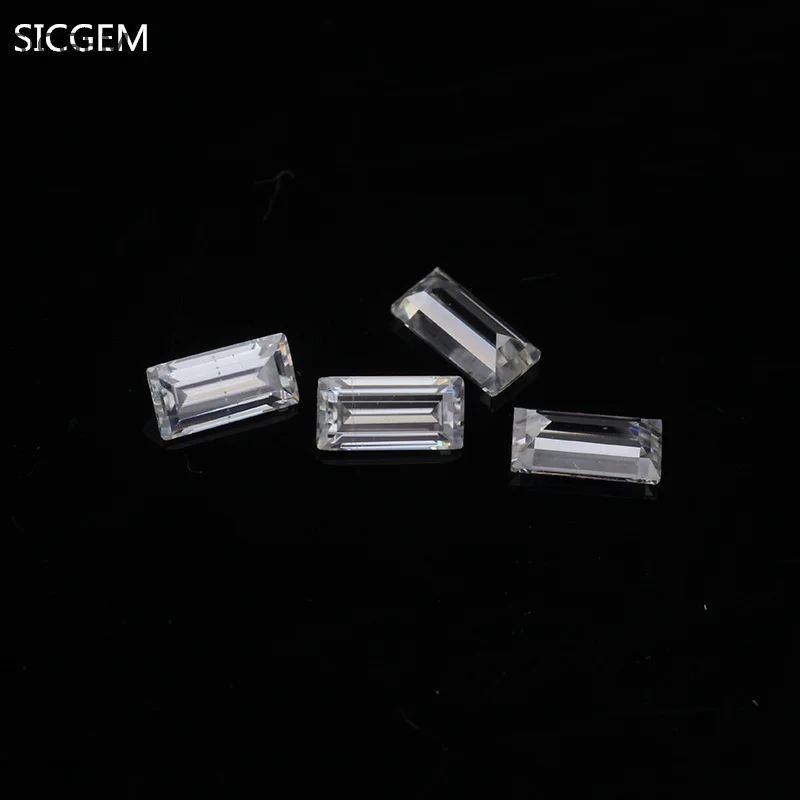 New arrival Moissanite Wholesale Price mini Size Stone D color VVS1 clarity Baguette Diamond Cut loose moissanite diamonds