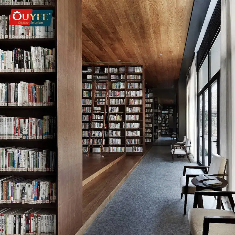 Supplies Wood Showcase Bookstore Fixture Stand Book Shelves Wall Library Bookshelf Office Library Book Shelf