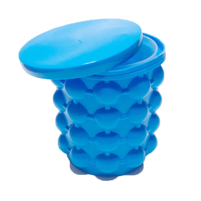 Wholesale Food Grade Silicone Ice Cube Bucket Space-Saving Silicone Ice Cube Maker