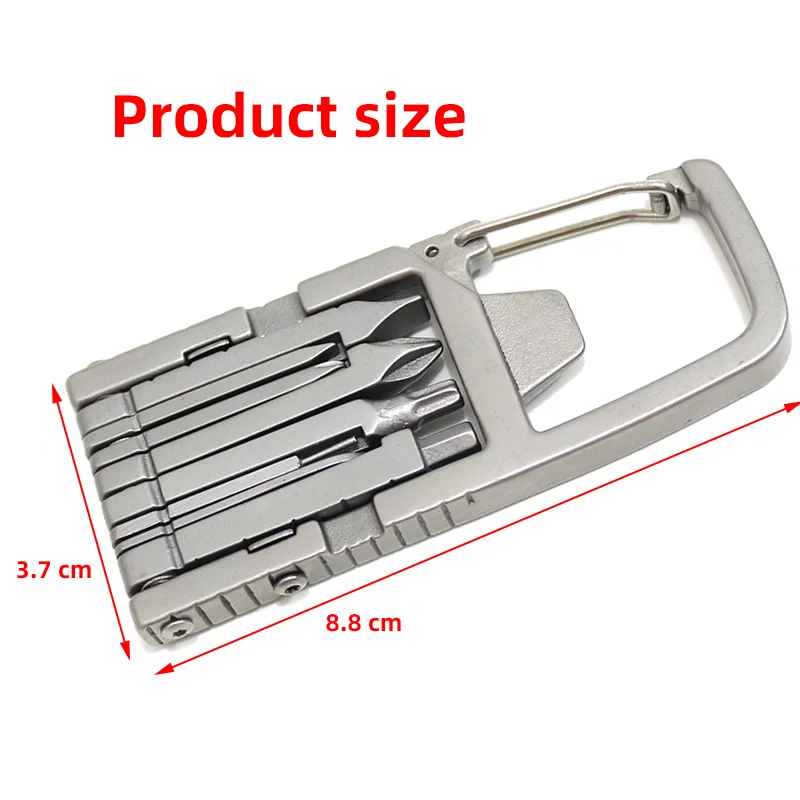 12 in 1 Multi-Functional Stainless Steel Outdoor Folding Screwdrivers Tool High Quality Cabinet Accessories For Camping Hiking