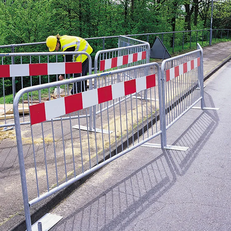 Competitive Price Portable Traffic Road Barriers Safety Metal Steel Pedestrian Crowd Control Barricade