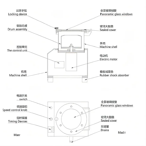 Laboratory instruments and instruments Mini Desktop Centrifuge The large capacity Easy to use One piece construction