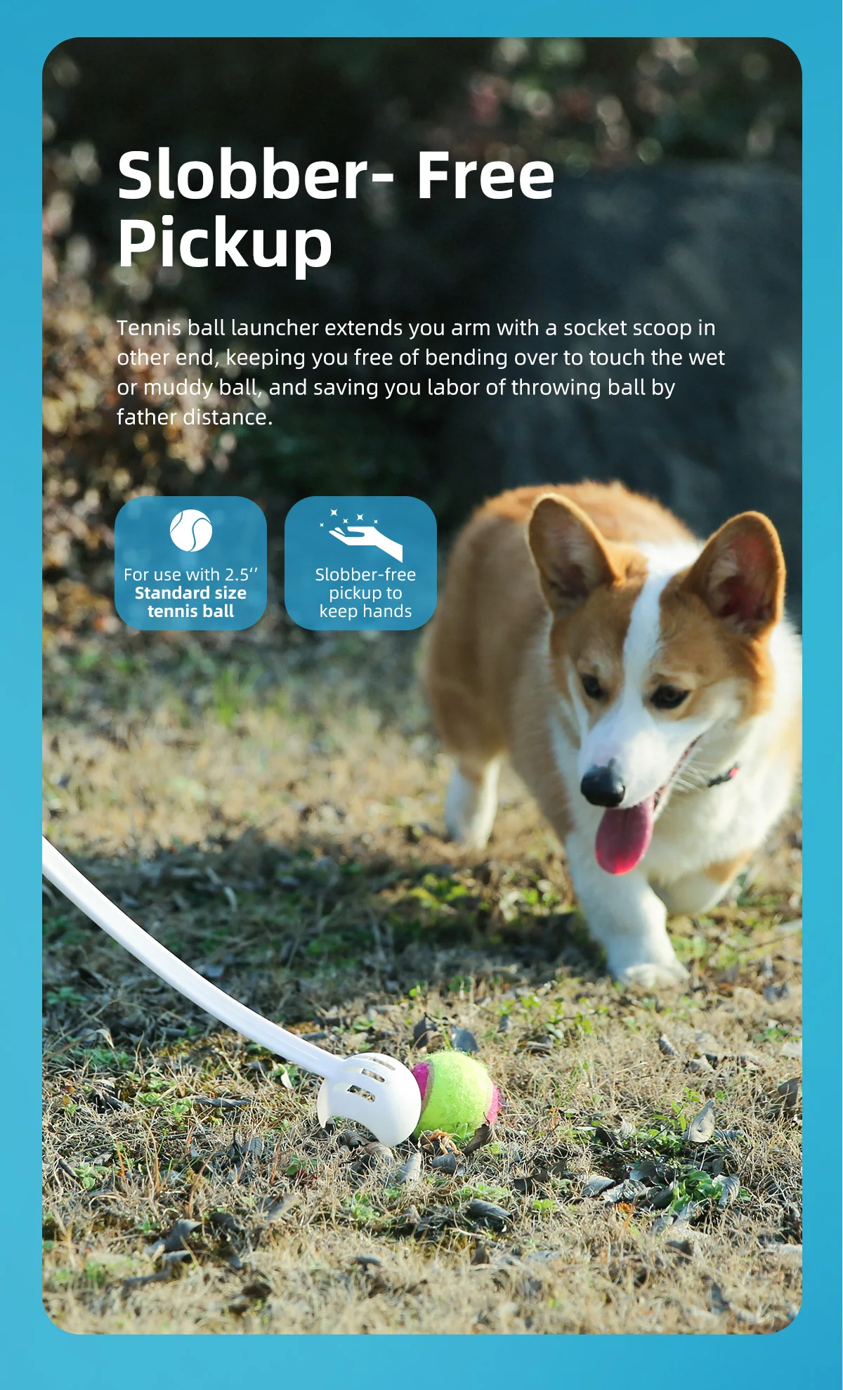 Pet Products Launcher Toys Manufacturer Interactive Tennis Ball Thrower Interactive Automatic Detachable Dog Tennis Launcher Toy