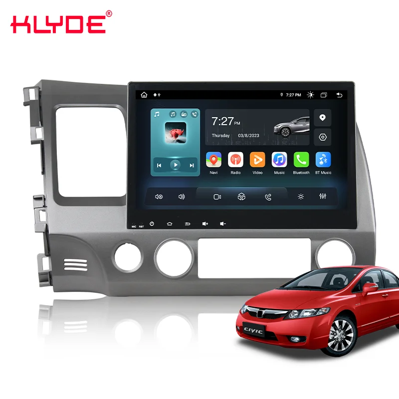 Android 13 Car Radio for Honda Civic Multimedia Head Unit CarPlay Android Auto Radio