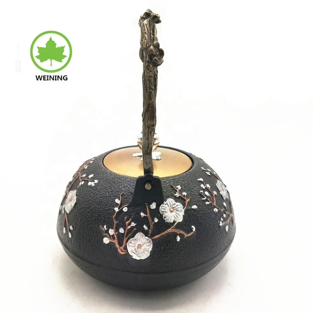 Japanese Cast Iron Teapot Metal Cast Iron Japaneae Teapot With Infuser Enamel Coating Chinese Style For Gift