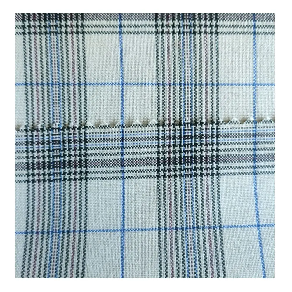 Hot Sale woven plain TR suit Fabric 19%Rayon 80%P 1% spandex 185gsm Yarn Dyed For suit trousers overcoat dress cheap